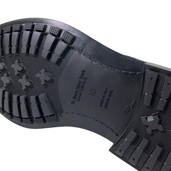 To Boot New York Burkett Cap Toe Lace Up Boots Mens 10M Gray Suede Lug Sole - Picture 7 of 10